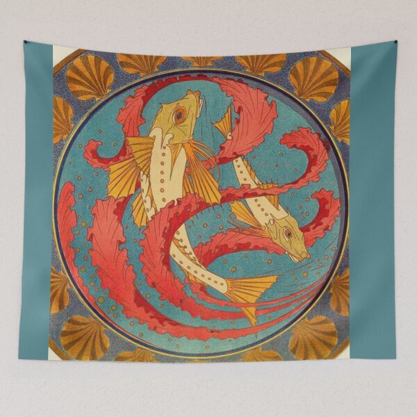 Item preview, Art Nouveau Fish design designed and sold by gisis777.