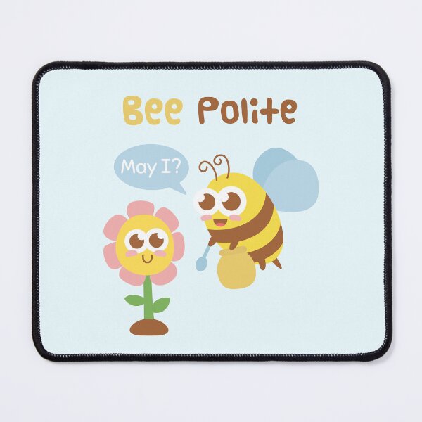 Item preview, Cute Bee And Flower Bee Polite Funny Pun designed and sold by rustydoodle.