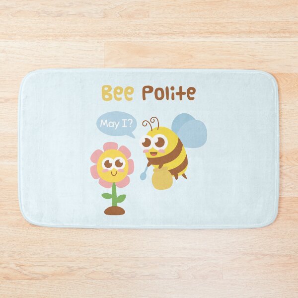 Item preview, Cute Bee And Flower Bee Polite Funny Pun designed and sold by rustydoodle.