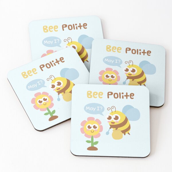 Item preview, Cute Bee And Flower Bee Polite Funny Pun designed and sold by rustydoodle.