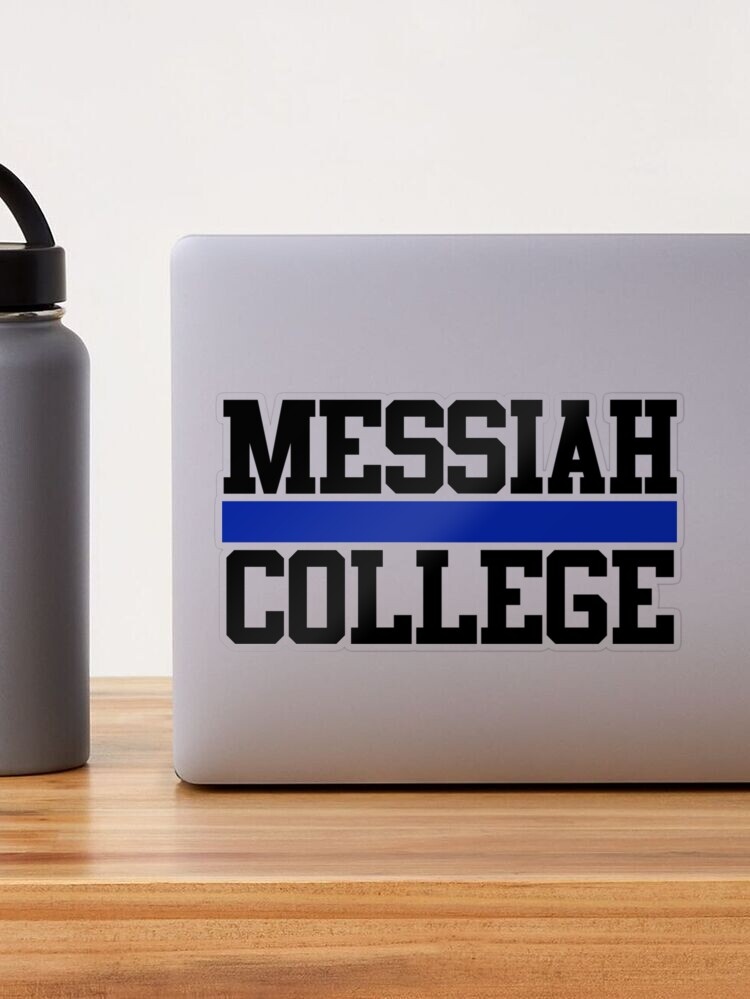 messiah college pixel script sticker Sticker for Sale by Rocky