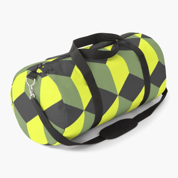 Item preview, Isometric Cube Pattern Yellow Black Grey Geometric Art designed and sold by taiche.