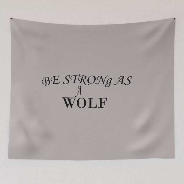 Item preview, Be strong as a Wolf t-shirt designed and sold by Ami Ne.