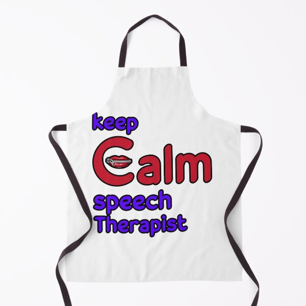 Item preview, keep calm speech therapis designed and sold by Neylou-Art.