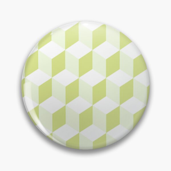 Item preview, Isometric Cube Pattern Ecru Beige White Geometric Art designed and sold by taiche.