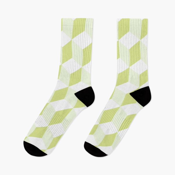 Item preview, Isometric Cube Pattern Ecru Beige White Geometric Art designed and sold by taiche.