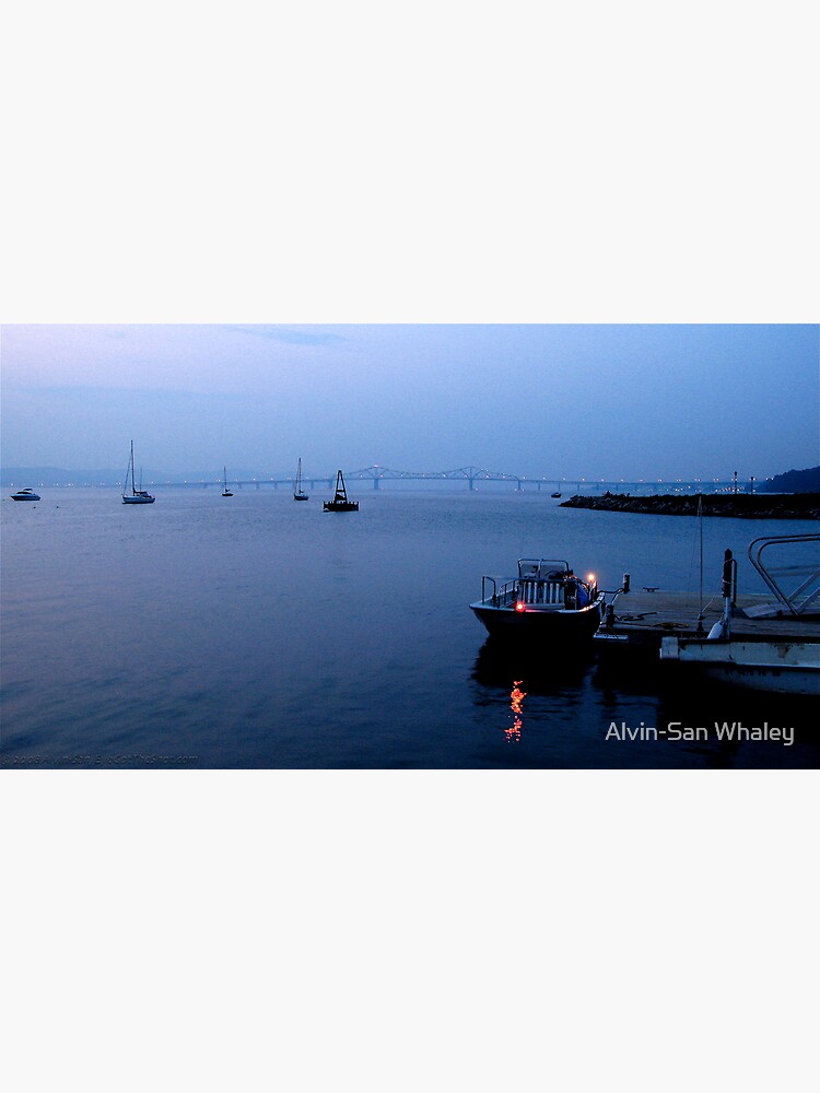 Thumbnail 3 of 3, Canvas Print, Tappan Zee Twilight designed and sold by alvinsan9.