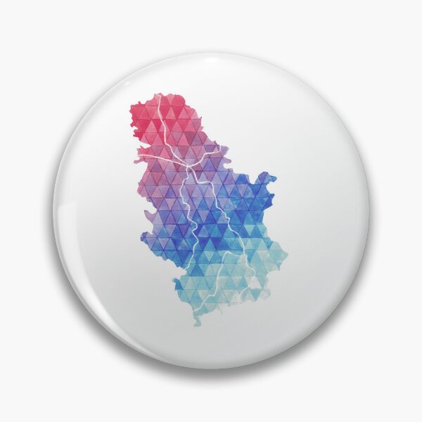 Item preview, Serbia Map Sticker designed and sold by SharlaPaints.