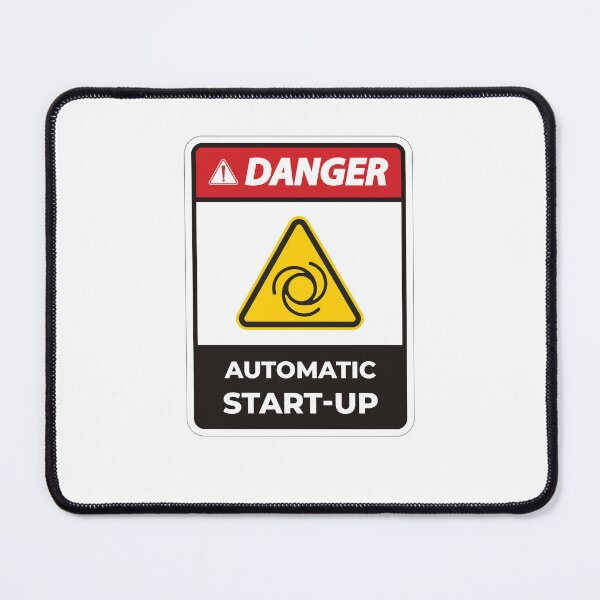 Item preview, hazard danger, automatic start-up designed and sold by Mqyou.