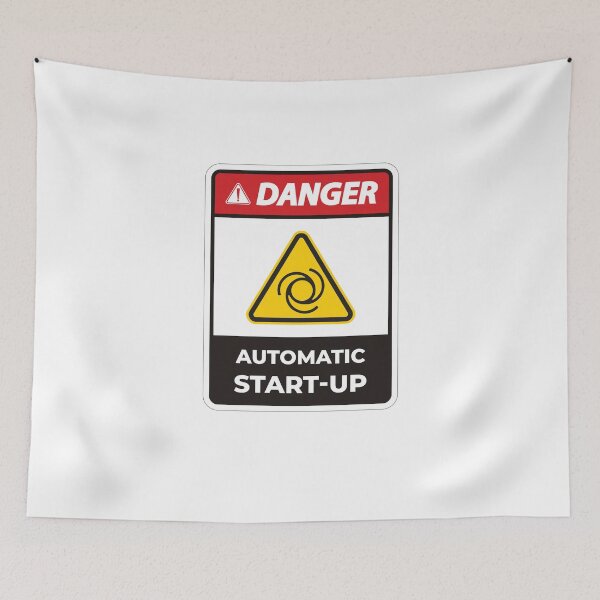 Item preview, hazard danger, automatic start-up designed and sold by Mqyou.