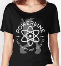 Powerline (white & Grey) Women's Relaxed Fit T-Shirt