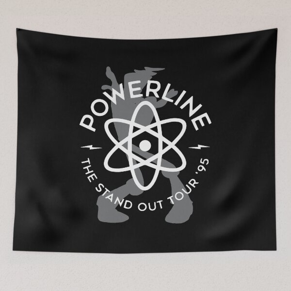 Item preview, Powerline (white & Grey) designed and sold by Autumn Steinmetz.