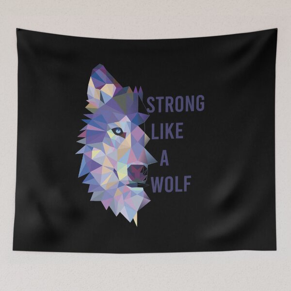 Item preview, Be Strong as a Wolf designed and sold by Wanc Designs.