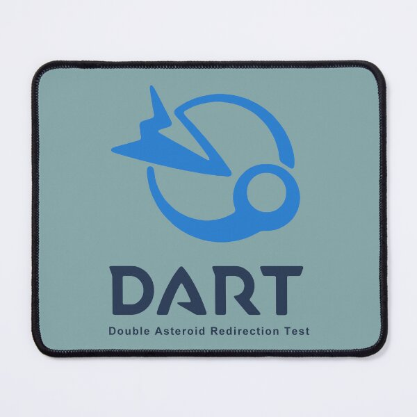 Item preview, NASA DART mission logo (blue) designed and sold by SolidEarthArt.