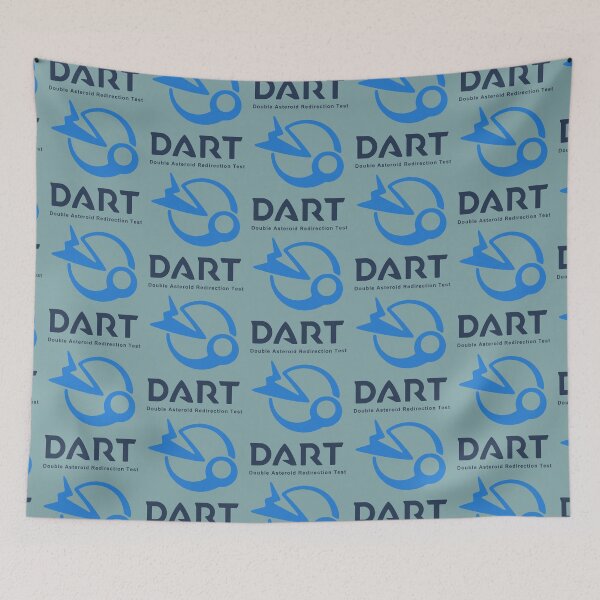 Item preview, NASA DART mission logo (blue) designed and sold by SolidEarthArt.