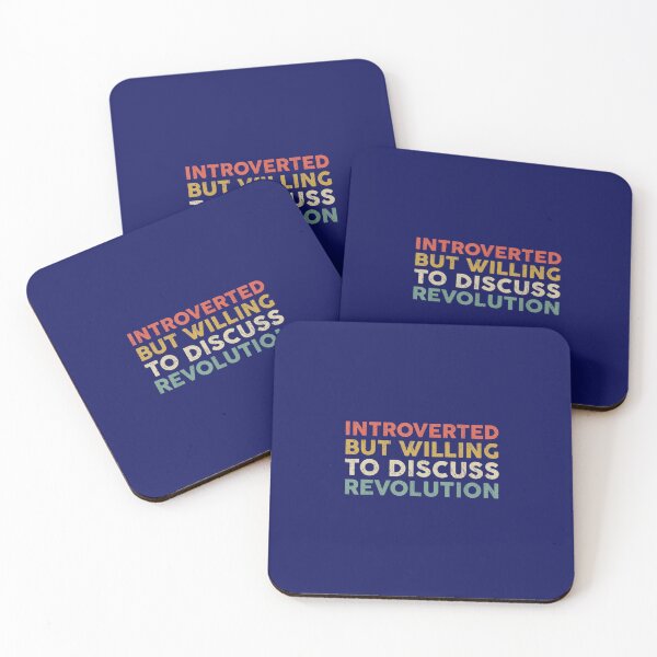 Item preview, introverted but willing to discuss revolution designed and sold by TurtleRide.