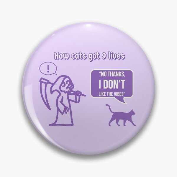 Item preview, How cats got 9 lives (purple) designed and sold by bewareofpossum.