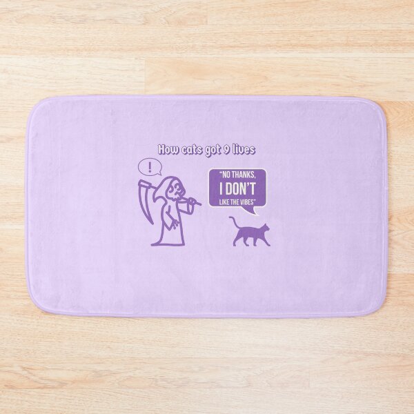 Item preview, How cats got 9 lives (purple) designed and sold by bewareofpossum.