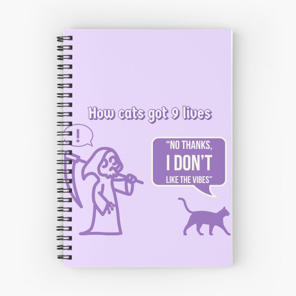 Item preview, How cats got 9 lives (purple) designed and sold by bewareofpossum.
