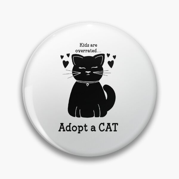 Item preview, Kids are overrated Adopt a cat T-shirt designed and sold by Nerdygirlteez.