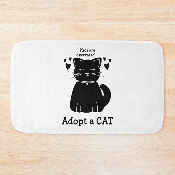Item preview, Kids are overrated Adopt a cat T-shirt designed and sold by Nerdygirlteez.