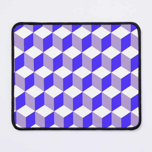 Item preview, Isometric Cube Pattern Blue Grey Geometric Art designed and sold by taiche.