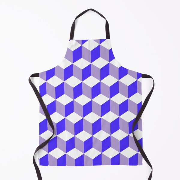 Item preview, Isometric Cube Pattern Blue Grey Geometric Art designed and sold by taiche.