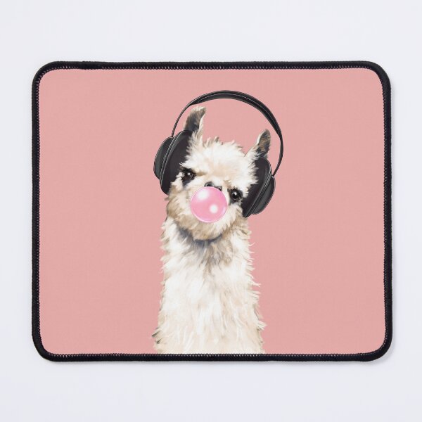 Item preview, Bubble Gum Llama enjoying Music designed and sold by bignosework.