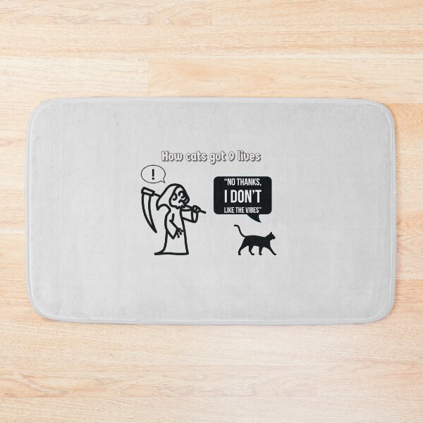 Item preview, How cats got 9 lives (black & white) designed and sold by bewareofpossum.