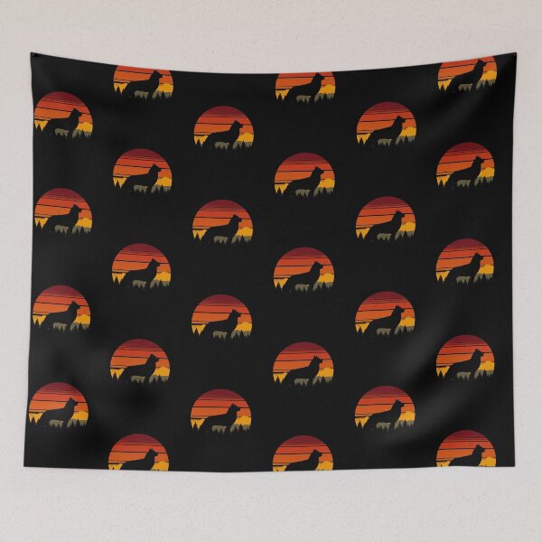 Item preview, Vintage Country Yellowstone Sky Husky Dog Gift  designed and sold by Guarddogdrive.