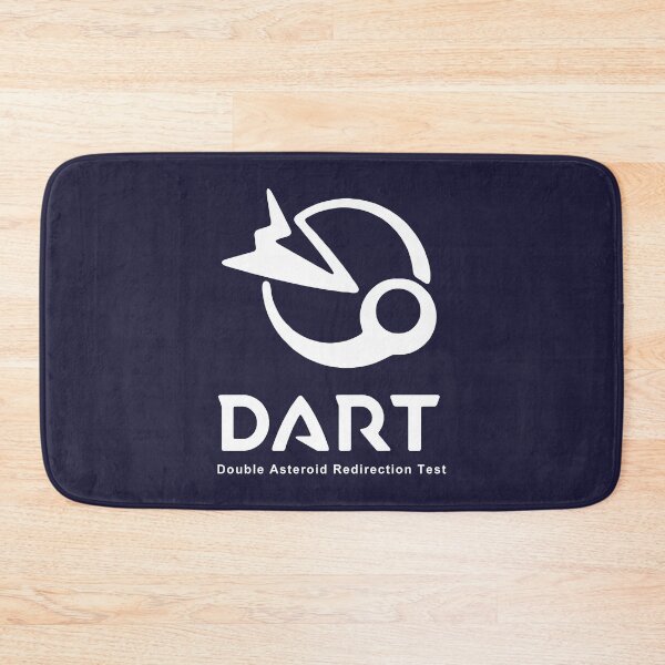 Item preview, NASA DART mission logo (white) designed and sold by SolidEarthArt.