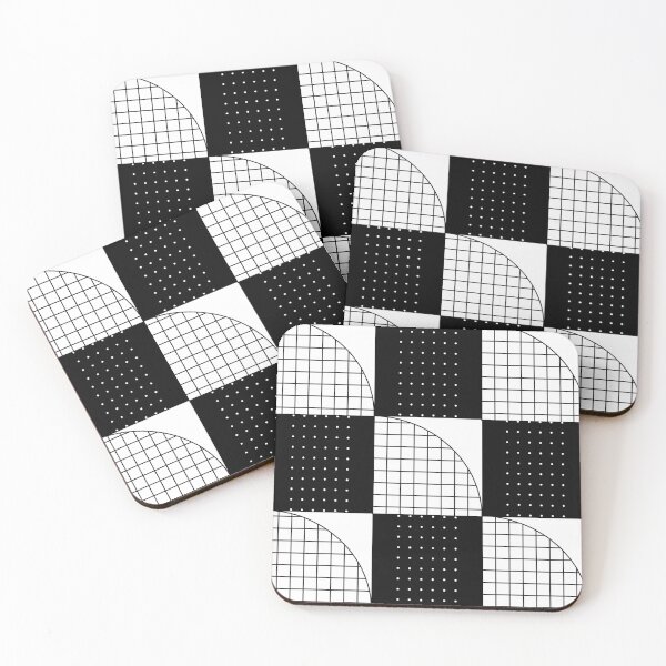 Item preview, Black and white geometric pattern designed and sold by NUSUSDREAM.