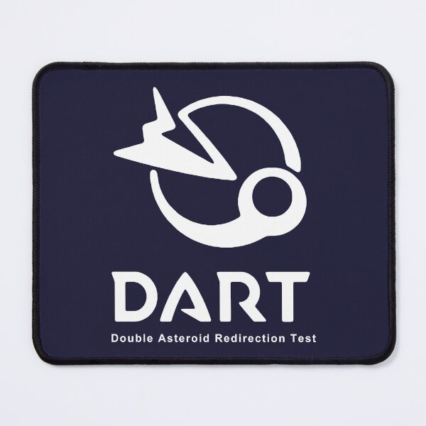 Item preview, NASA DART mission logo (white) designed and sold by SolidEarthArt.