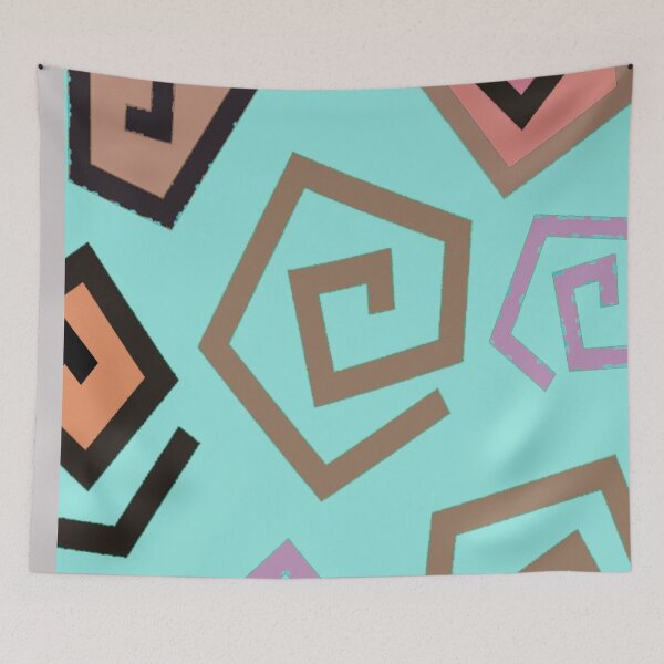 Item preview, Tiles - delicate Blue and Brown designed and sold by Peaceful Lotus Home Design.