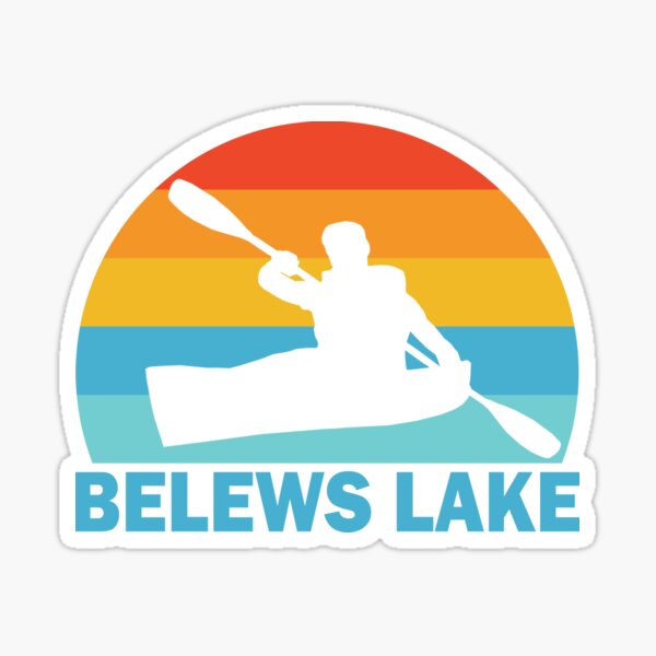 "Belews Lake North Carolina Kayak" Sticker for Sale by esskay Redbubble