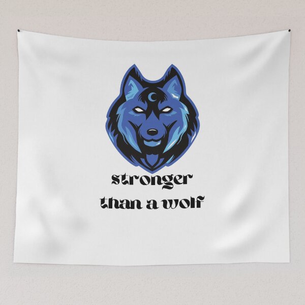 Item preview, be strong as a wolf designed and sold by Newfashiona.