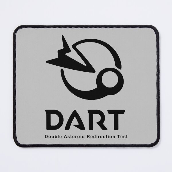 Item preview, NASA DART mission logo (black) designed and sold by SolidEarthArt.