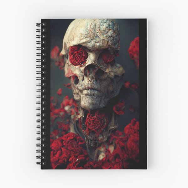 Item preview, skull and roses designed and sold by Mahkor.