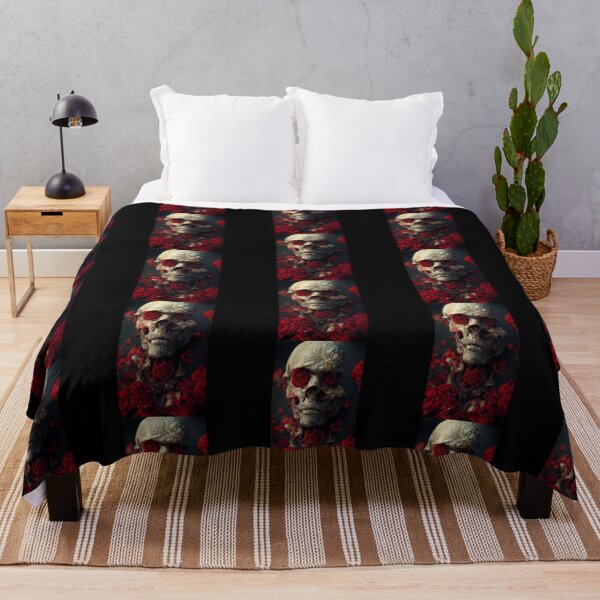 Item preview, skull and roses designed and sold by Mahkor.