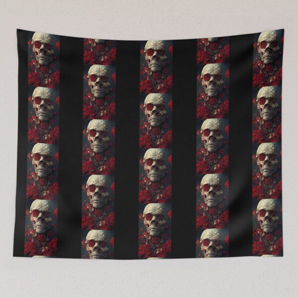 Item preview, skull and roses designed and sold by Mahkor.