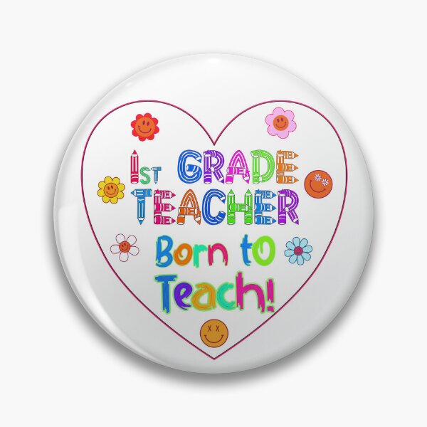 Item preview, First Grade Teacher Made to Teach Born Educator designed and sold by captainpeter.