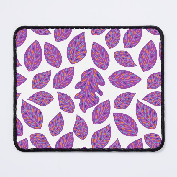 Item preview, purple leaves with colored lines designed and sold by huape.