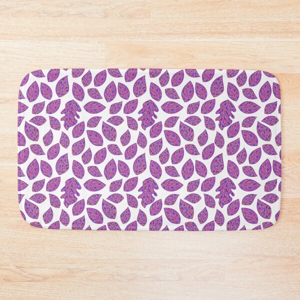 Item preview, purple leaves with colored lines designed and sold by huape.