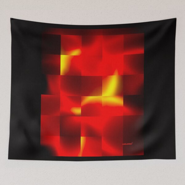 Item preview, SQUARES GONE FIRE designed and sold by GODLOVES by Isaiah .
