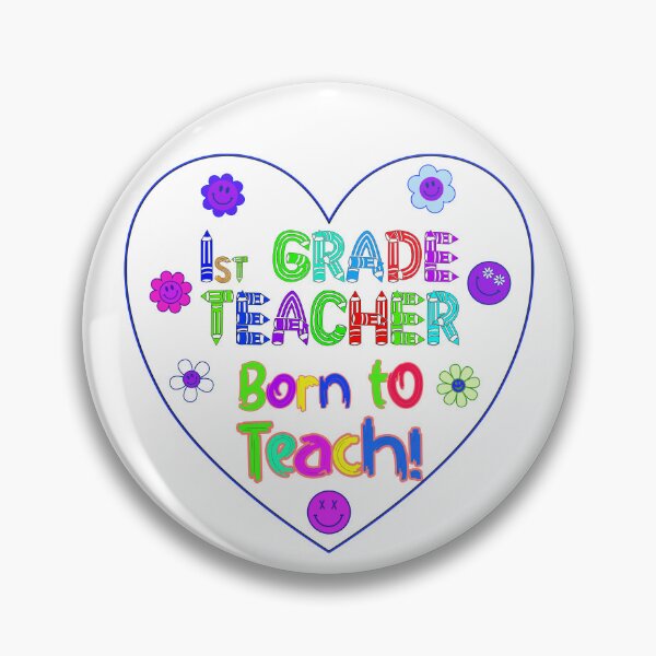 Item preview, First Grade Teacher Made to Teach Born Educator designed and sold by captainpeter.