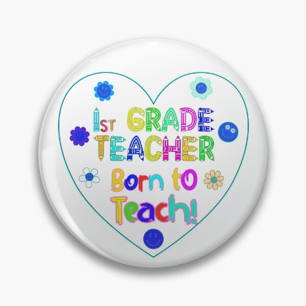 Item preview, First Grade Teacher Made to Teach Born Educator designed and sold by captainpeter.