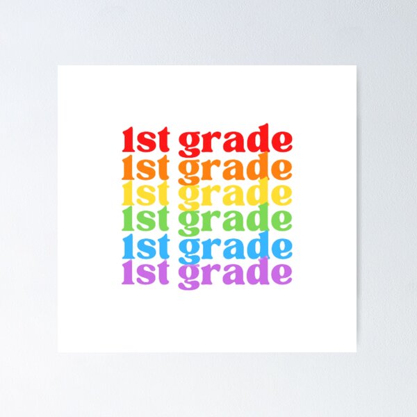 Item preview, First Grade Vibes Only, Back To School, Rainbow designed and sold by ImaginedCo.