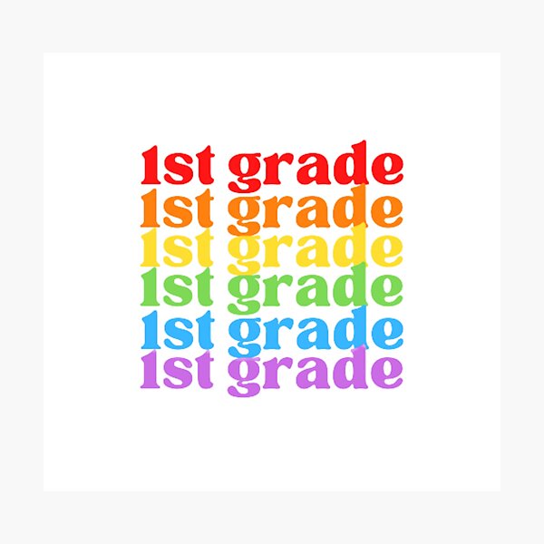 Item preview, First Grade Vibes Only, Back To School, Rainbow designed and sold by ImaginedCo.