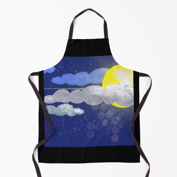 Item preview, Moon Shines Behind Clouds in Night Sky Artwork designed and sold by DMcK Designs.