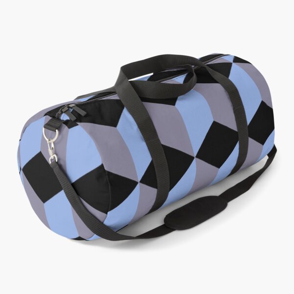 Item preview, Isometric Cube Pattern Black Blue Lilac Geometric Art designed and sold by taiche.
